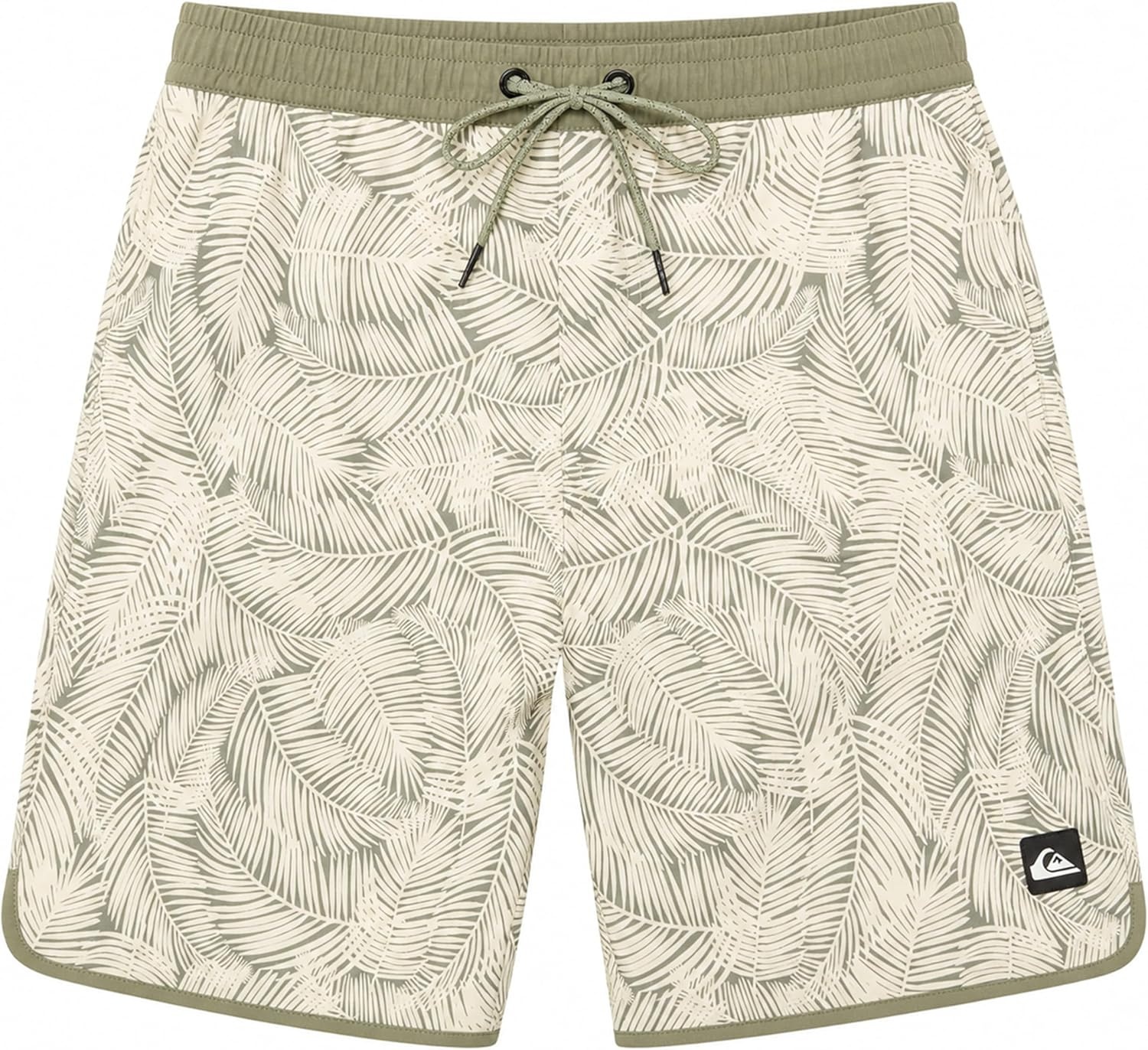 image:imageQuiksilver Mens Swimwear Regular Fit Stretchable Comfort Liner Swim Trunks SXXLFloral Design Dusty Olive