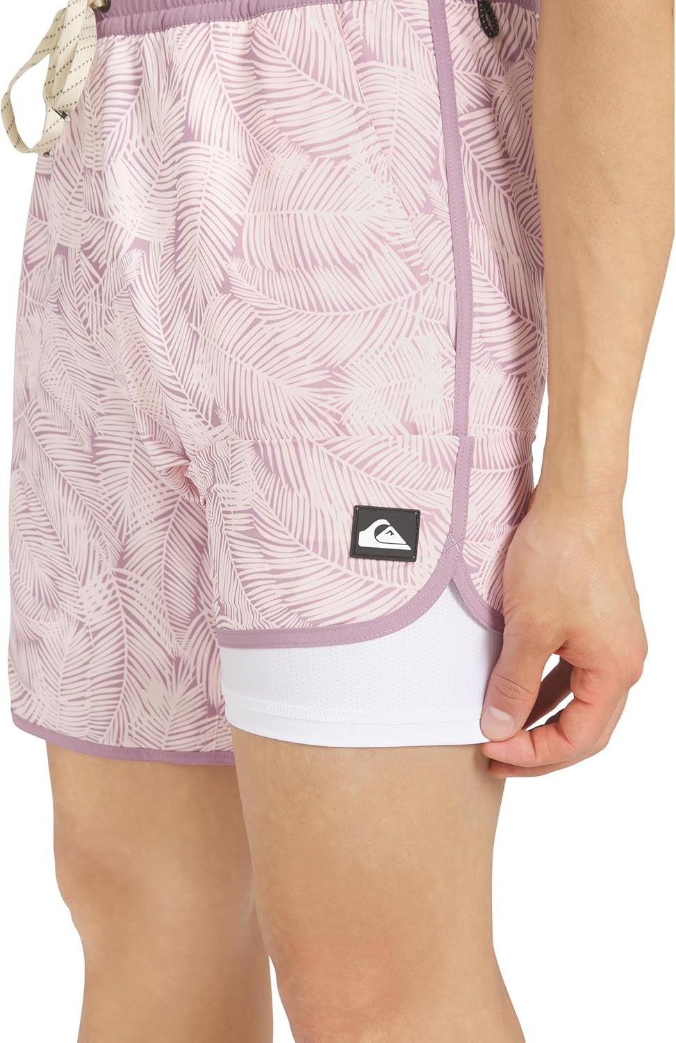 image:imageQuiksilver Mens Swimwear Regular Fit Stretchable Comfort Liner Swim Trunks SXXLFloral Design Rosewater
