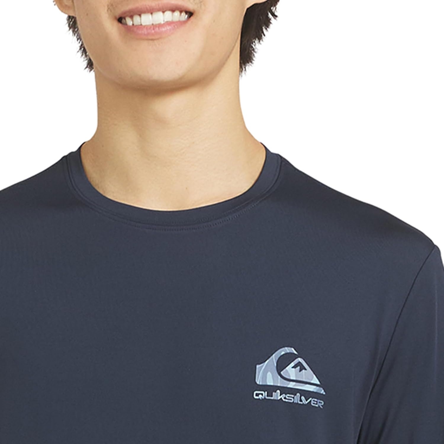 image:imageQuiksilver Mens Swimwear Regular Fit UPF 50 Long Sleeve Sun Tee Rash Guard Shirt SXXLTotal Eclipse