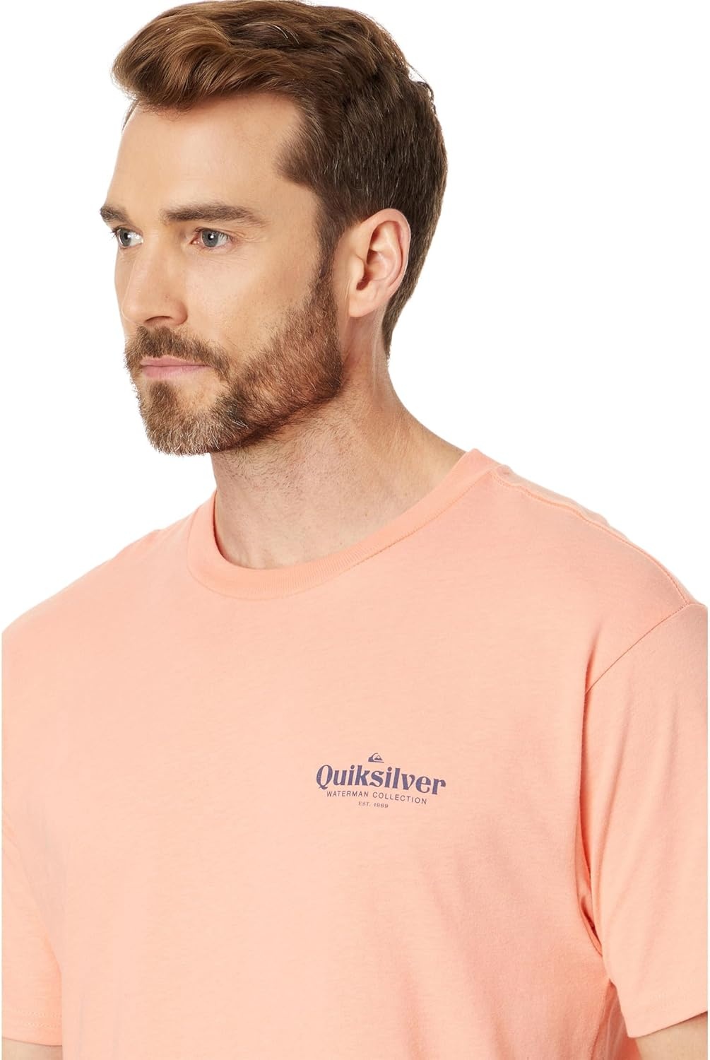 image:imageQuiksilver Trophy Catch Short Sleeve Tee Peach Pink LG