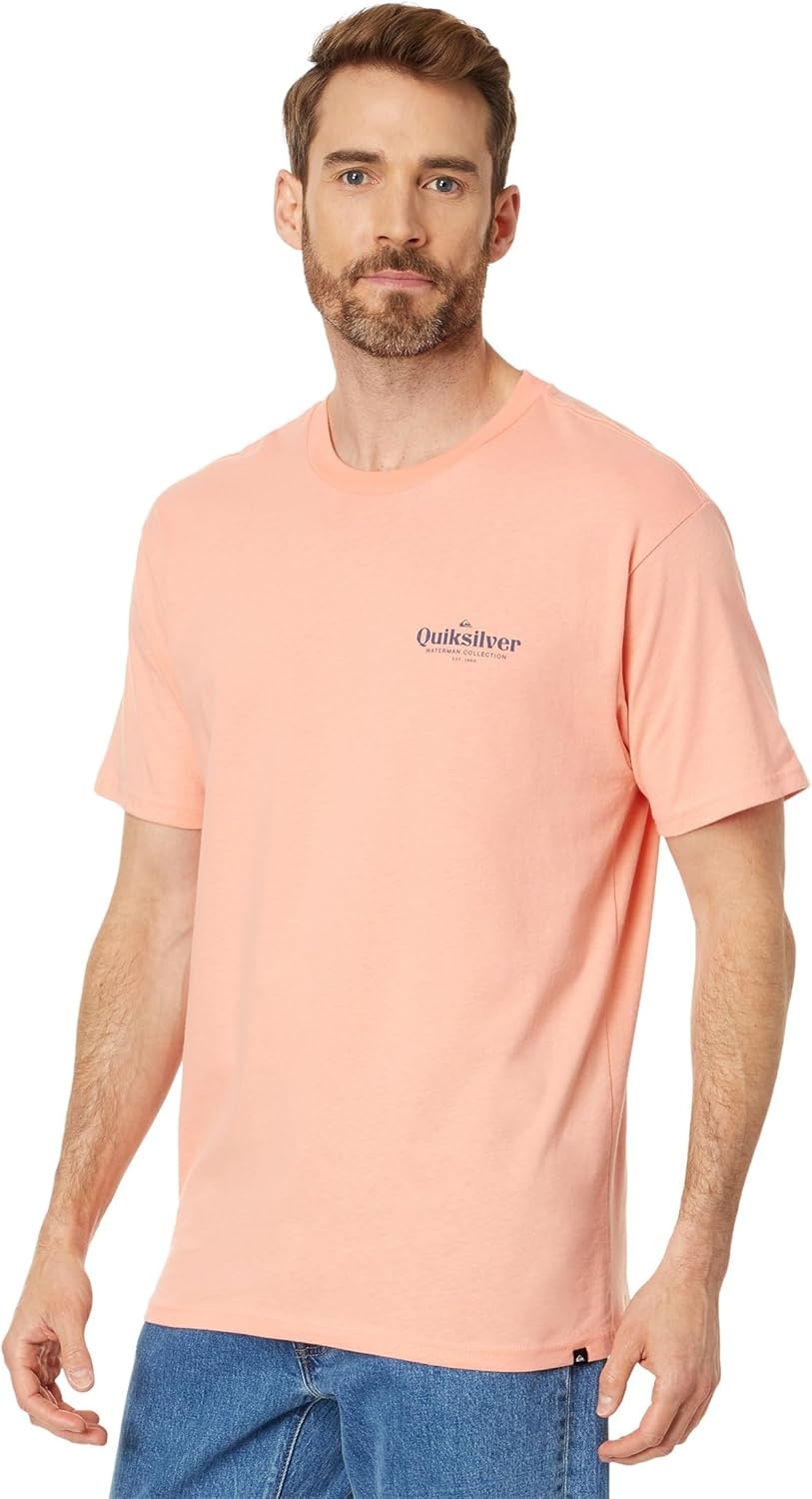 image:imageQuiksilver Trophy Catch Short Sleeve Tee Peach Pink LG