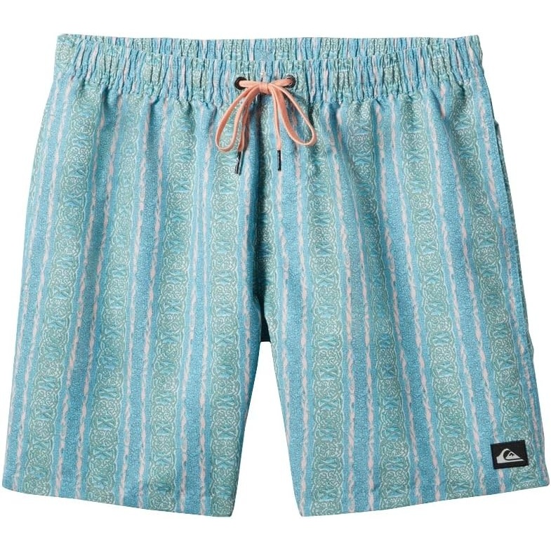 image:imageQuiksilver Mens Remade Mix Volley 17nb Elastic Waist Volley Swim TrunkAlaskan Blue