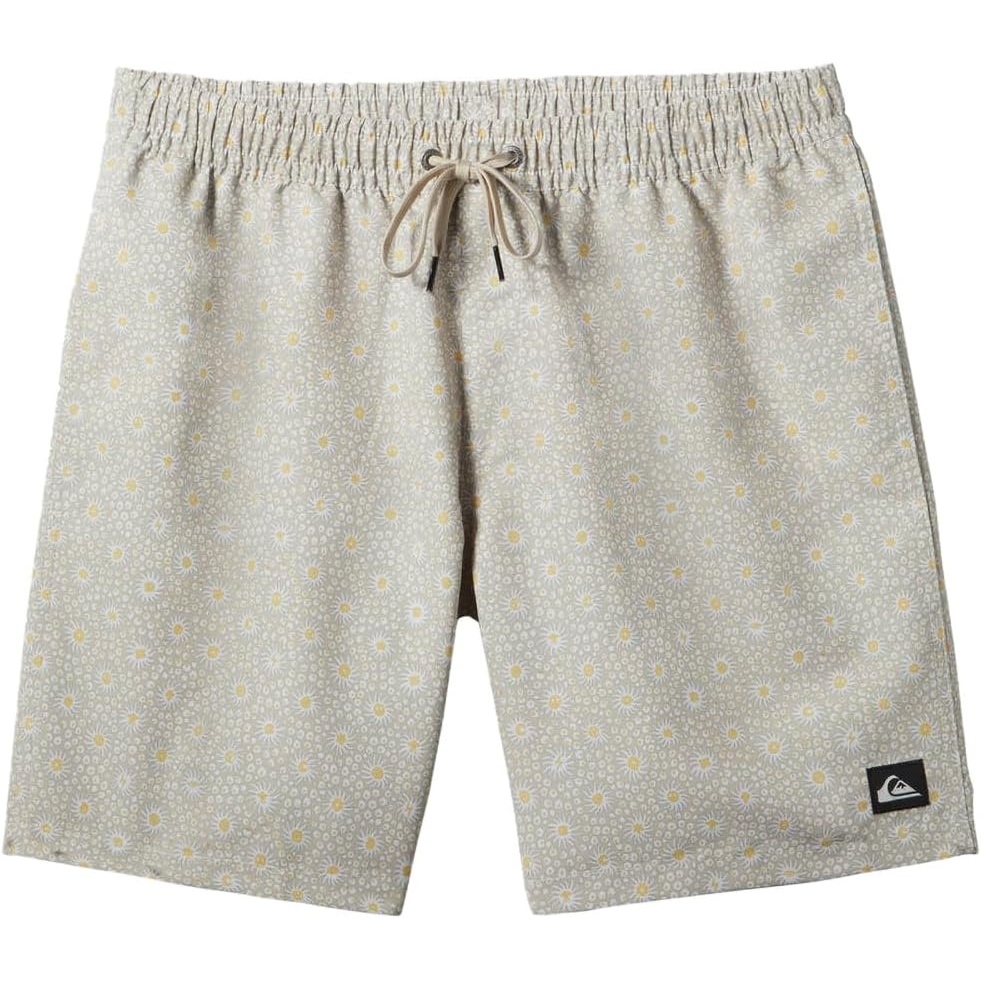 image:imageQuiksilver Mens Remade Mix Volley 17nb Elastic Waist Volley Swim TrunkSilver Birch