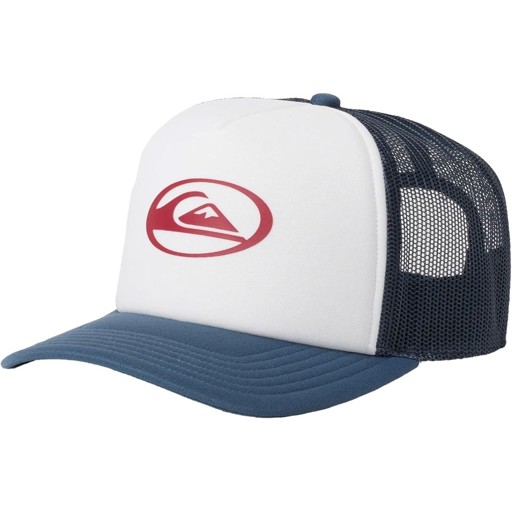 image:imageQuiksilver Mens Saturn Foamslayer Trucker Hat 5 Panel Foam Snapback Cap Snow White