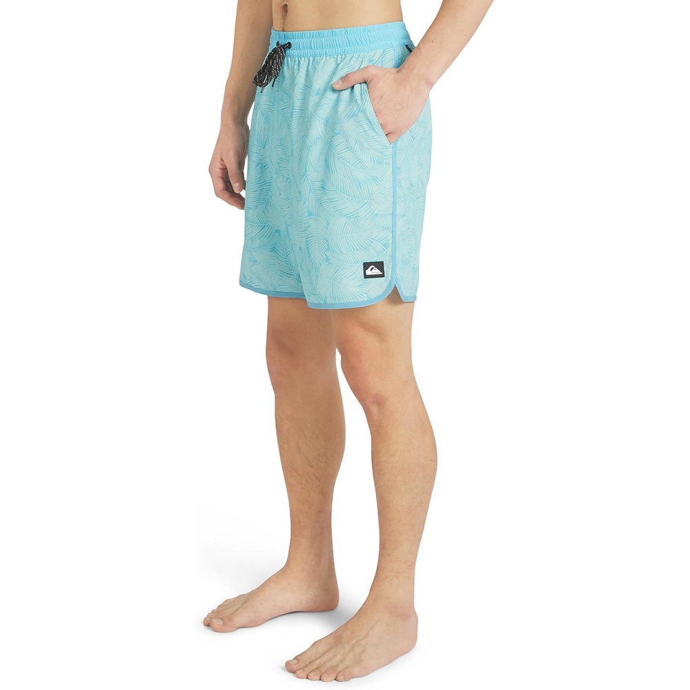 image:imageQuiksilver Mens Swimwear Regular Fit Stretchable Comfort Liner Swim Trunks SXXLFloral Design Blue Haze