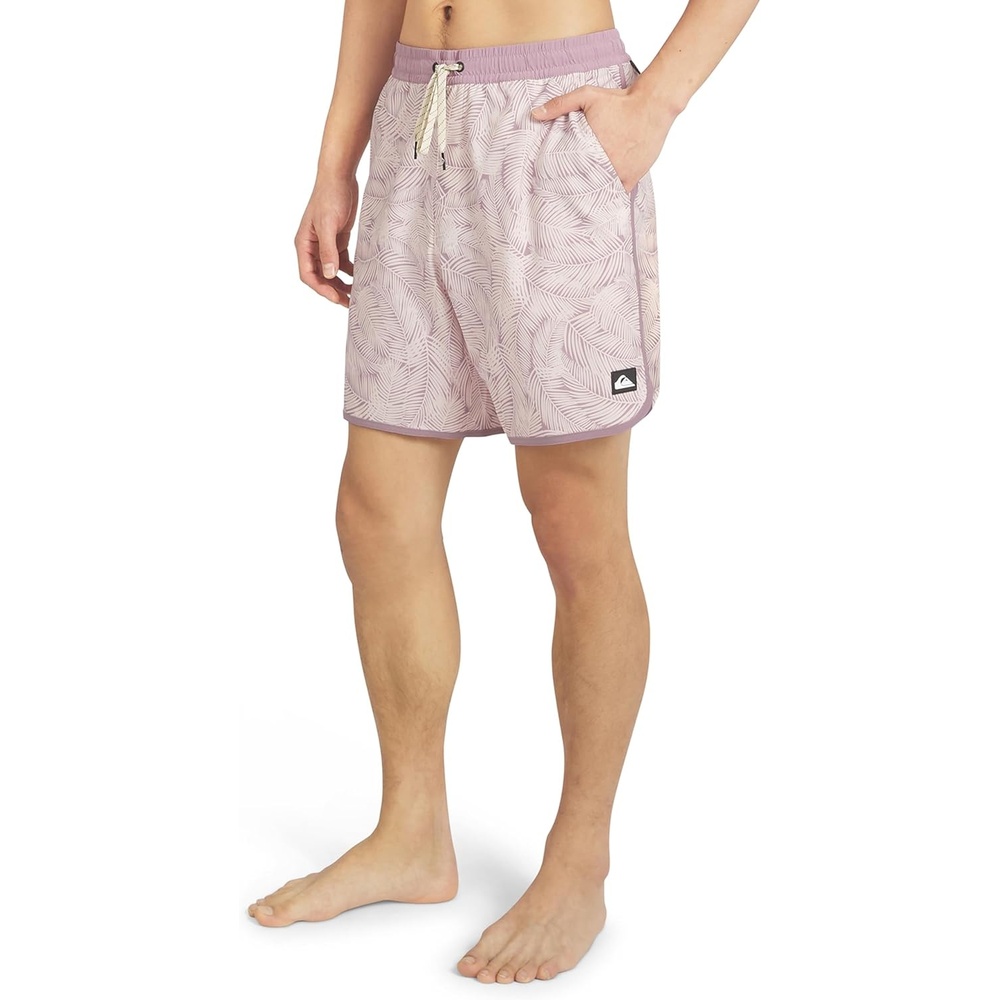image:imageQuiksilver Mens Swimwear Regular Fit Stretchable Comfort Liner Swim Trunks SXXLFloral Design Rosewater
