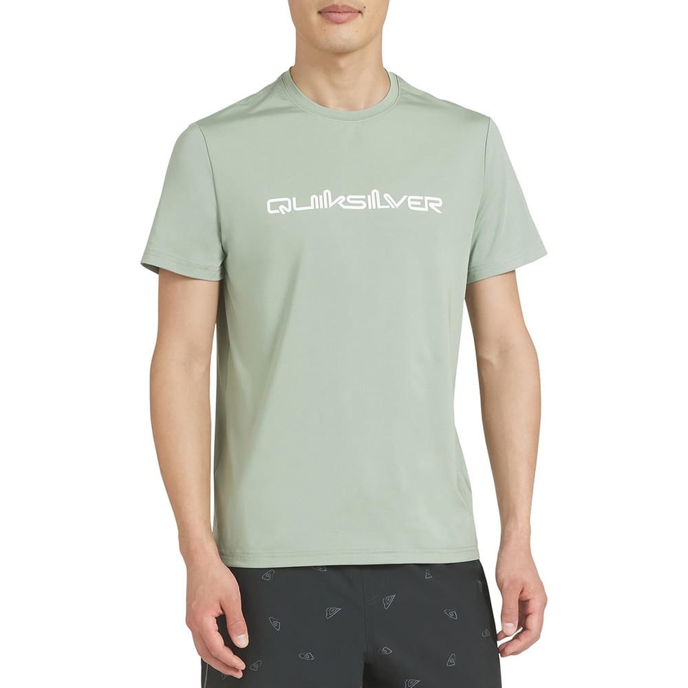 image:imageQuiksilver Mens Swimwear Regular Fit UPF 50 Short Sleeve Sun TeeLily Pad