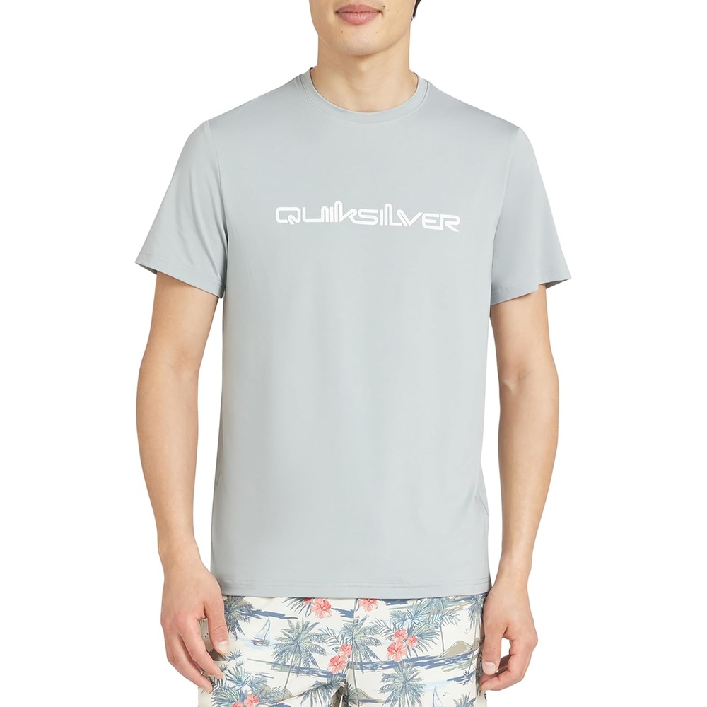 image:imageQuiksilver Mens Swimwear Regular Fit UPF 50 Short Sleeve Sun TeeQuarry