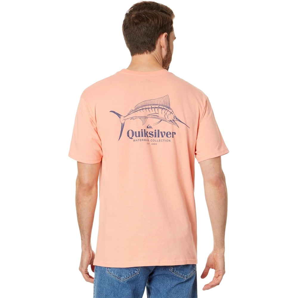 image:imageQuiksilver Trophy Catch Short Sleeve Tee Peach Pink LG