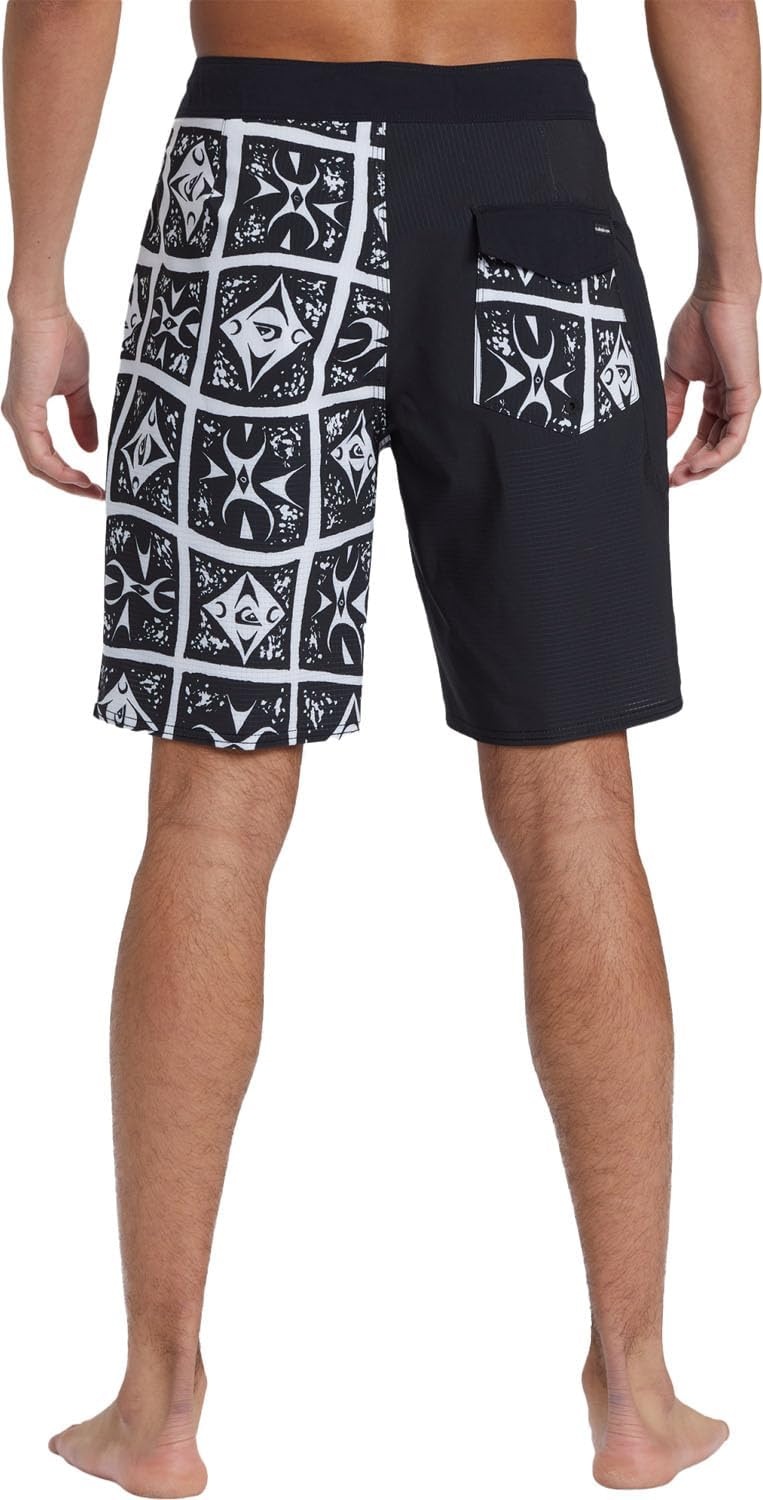 image:imageQuiksilver Mens Highline Straight Leg 19 Boardshorts Swim TrunkIron Gate Prt 4