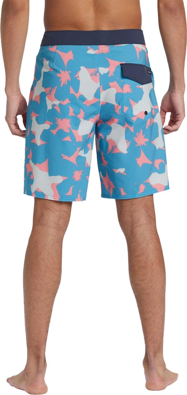 image:imageQuiksilver Mens Highline Straight Leg 19 Boardshorts Swim TrunkNavagio Prnt 4
