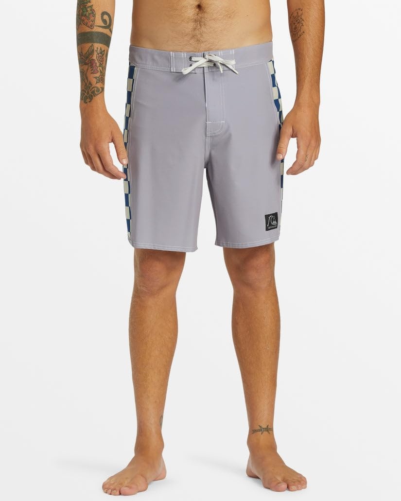 image:imageQuiksilver Mens Original Arch 18 Boardshorts Swim TrunkMinimal Gray