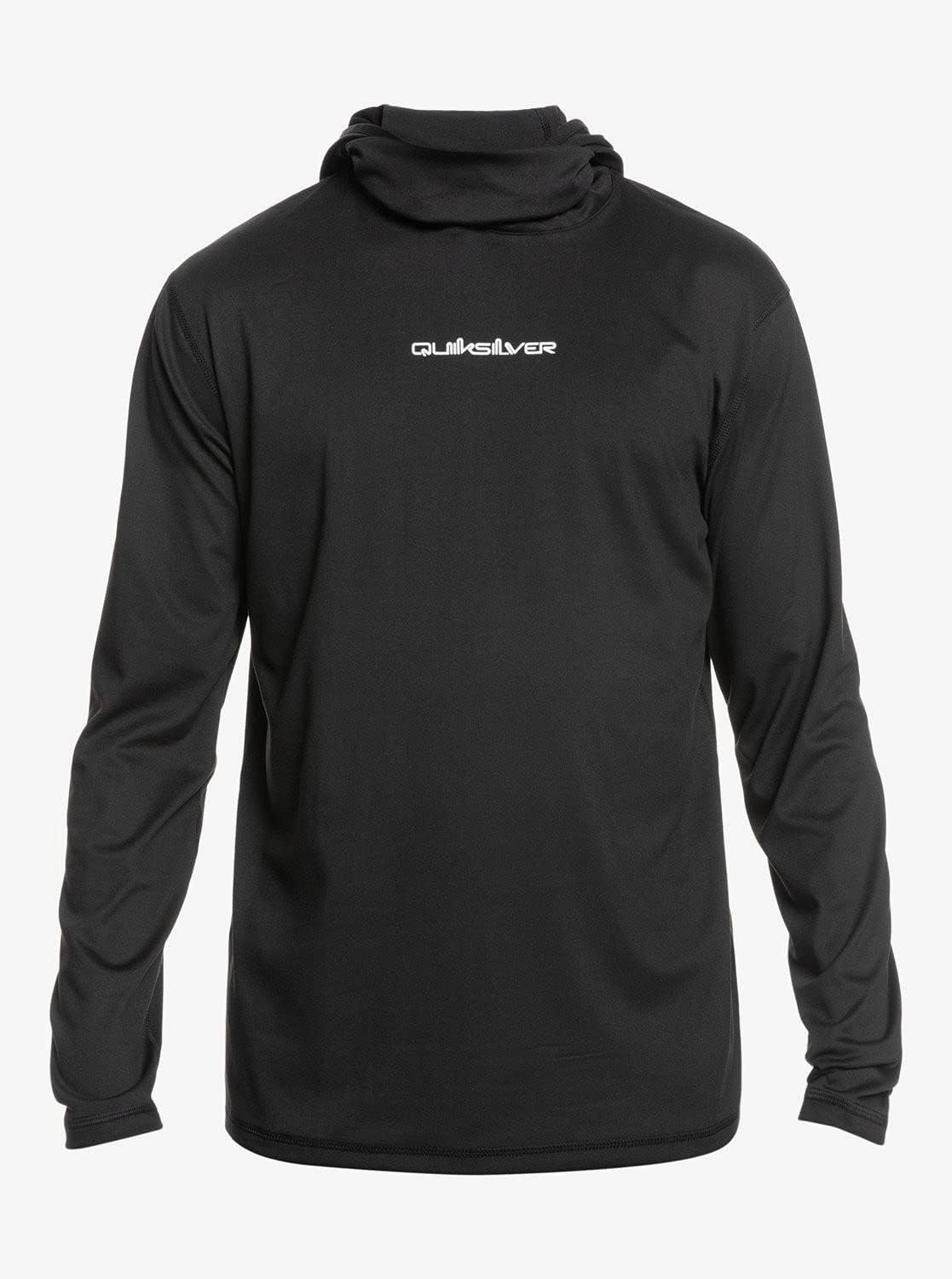 image:imageQuiksilver Mens Urban Dredge Hd Hooded Long Sleeve Surf Tee RashguardBlack