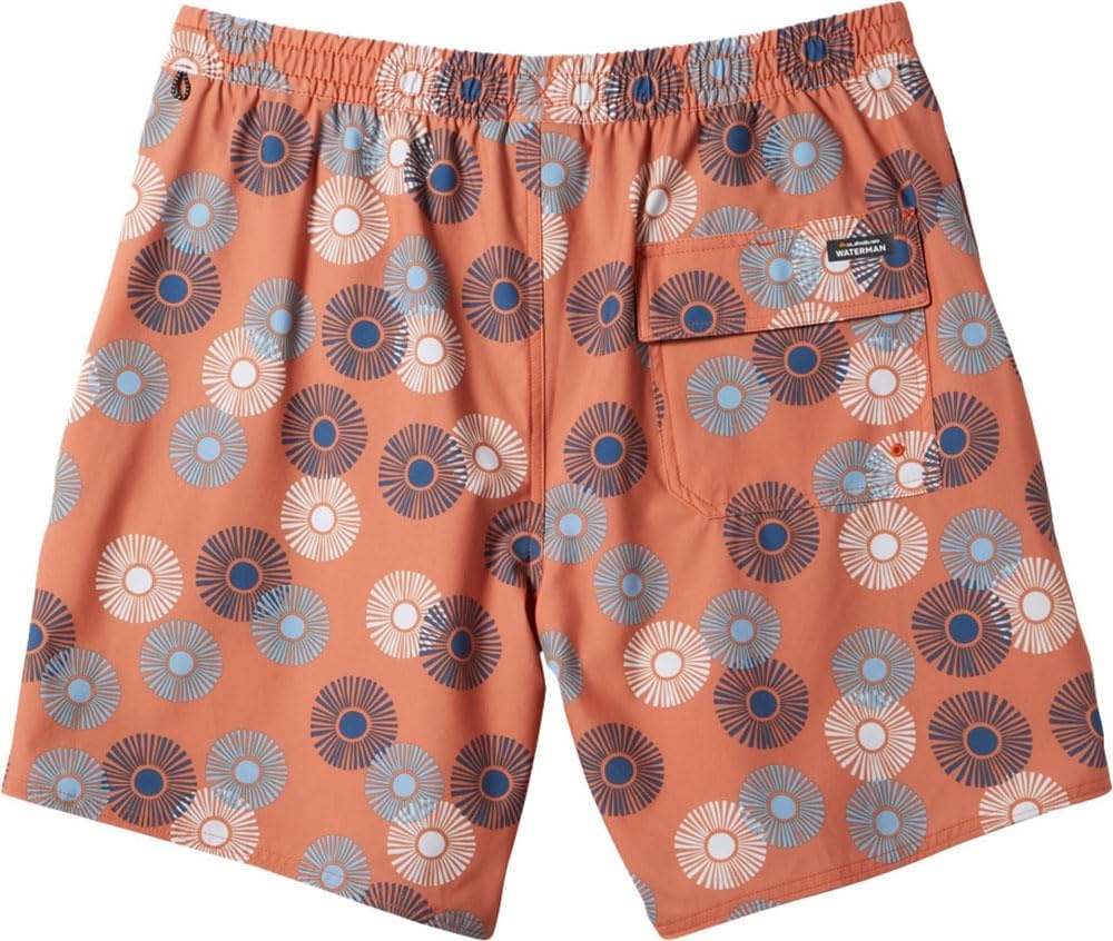 image:imageQuiksilver Mens Urchin Volley 17 Elastic Waist Swim TrunksUrchinMango