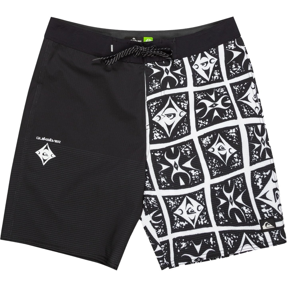 image:imageQuiksilver Mens Highline Straight Leg 19 Boardshorts Swim TrunkIron Gate Prt 4