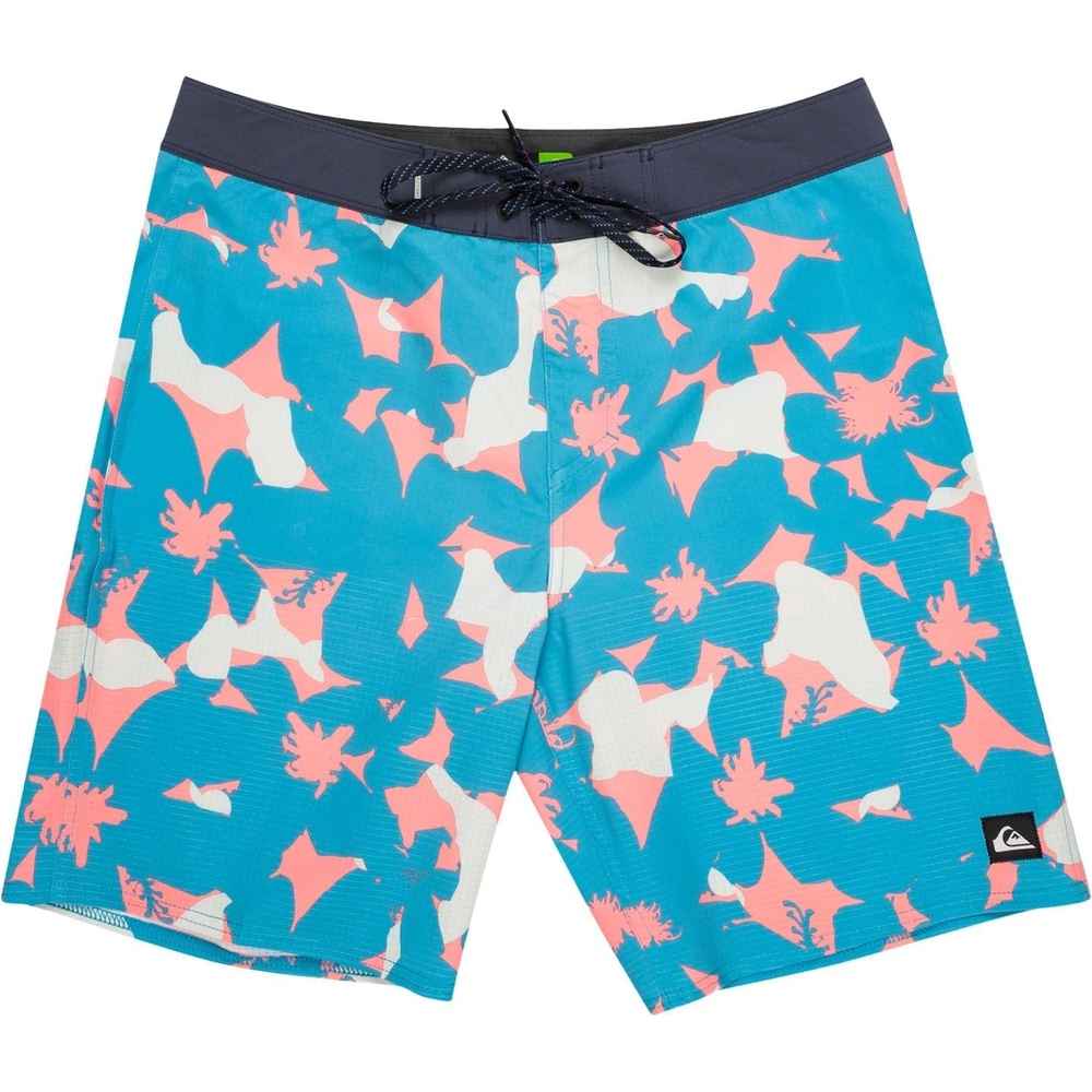 image:imageQuiksilver Mens Highline Straight Leg 19 Boardshorts Swim TrunkNavagio Prnt 4