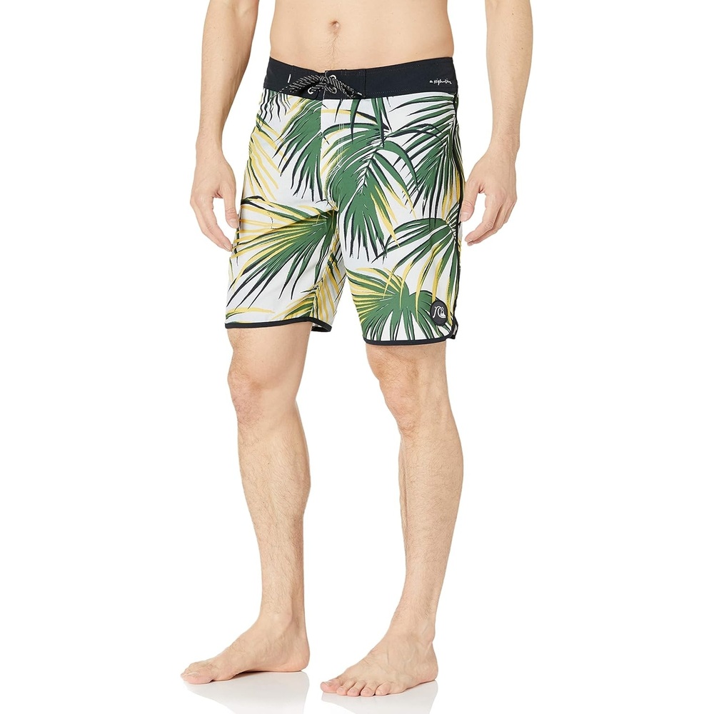 image:imageQuiksilver Mens Highline Sub Tropic 19 Boardshort Swim TrunkSnow White