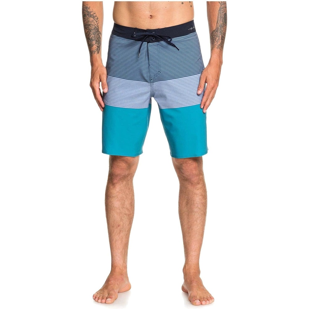 image:imageQuiksilver Mens Mens Highline Massive 20 Inch Outseam Stretch Boardshort Swim TrunkCaribbean Sea