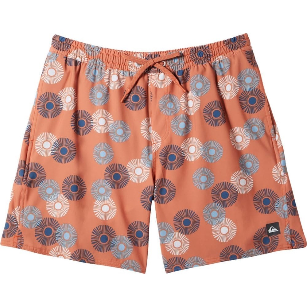 image:imageQuiksilver Mens Urchin Volley 17 Elastic Waist Swim TrunksUrchinMango